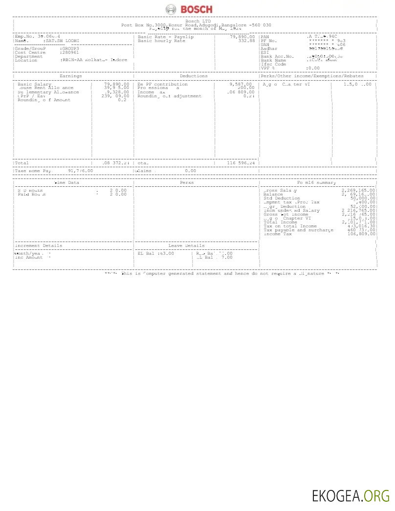 Modèle de fiche de paie Bosch LTD aux formats Word et PDF.pdf, 1